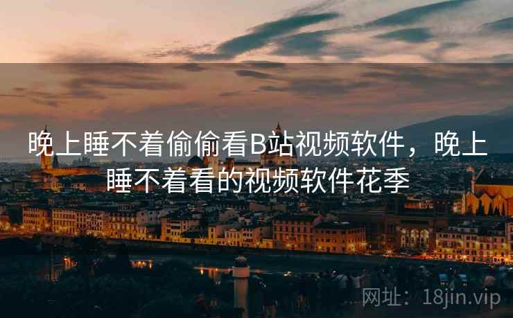 晚上睡不着偷偷看B站视频软件，晚上睡不着看的视频软件花季